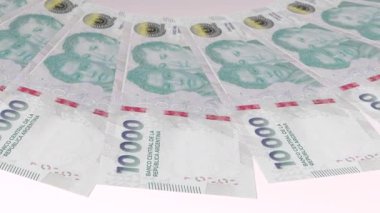 Neşeli Döngü Tasarımı Arjantin 'in 10000 Pezosu