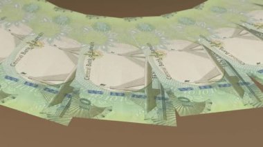 Romantik Döngü Tasarımı 10 Dinar Bahreyn BHD Curency