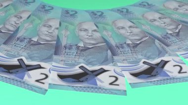 Parlak Döngü Tasarımı Barbados 'un 2 Dolarlık Curency