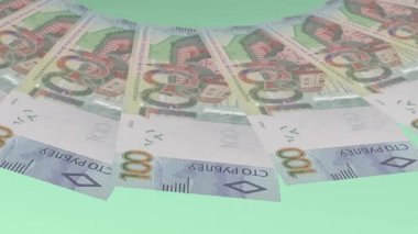 Gösterişli Döngü Tasarımı Belarus 'un 100 Ruble Para Birimi