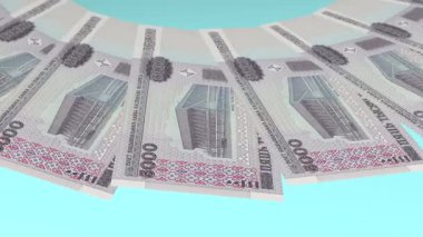 Gösterişli Döngü Tasarımı Belarus 'un 5000 Ruble Curency' si