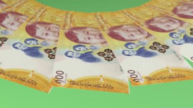 Klas Döngü Tasarımı 100 Ngultrum Bhutan Curency
