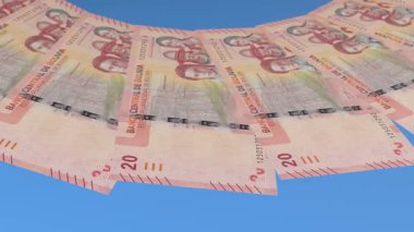 Kurnaz Döngü Tasarımı Bolivya 'nın 20 Boliviano Curency