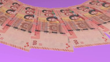 Kurnaz Döngü Tasarımı Bolivya 'nın 100 Boliviano Curency