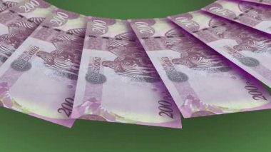 Büyüleyici Döngü Tasarımı Botswana 'nın 200 Pula Curency' si