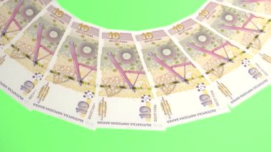 Bulgaristan 'ın Hoş Döngü Tasarımı 10 Lev Curency