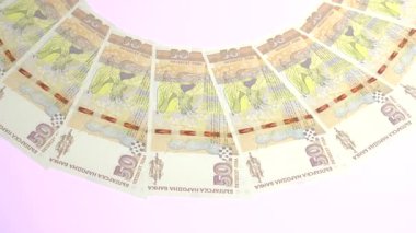 Bulgaristan 'ın Enfes Döngü Tasarımı 50 Lev Curency