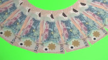 Dekoratif Döngü Tasarımı Brunei Darussalam 'ın 500 Ringgit Curency