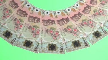 Dekoratif Döngü Tasarımı Brunei Darussalam 'ın 1000 Ringgit Curency