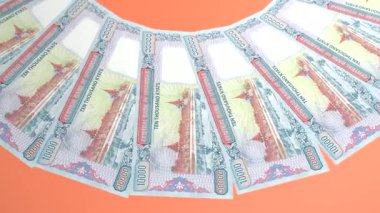 Büyüleyici Döngü Tasarımı Myanmar 'ın 10000 Kyat Curency' si