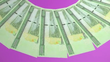 Büyüleyici Döngü Tasarımı Myanmar 'ın 20000 Kyat Curency' si