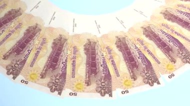 Büyüleyici Döngü Tasarımı Kamboçya 'nın 50 Riel Curency