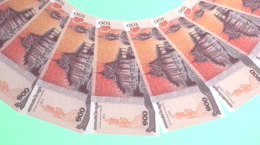Kamboçya 'nın Büyüleyici Döngü Tasarımı 1200 Riel Curency