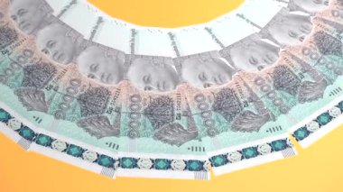 Büyüleyici Döngü Tasarımı Kamboçya 'nın 10000 Riel Curency