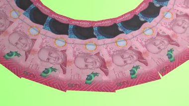 Güzel Döngü Tasarımı Kosta Rika 'nın 1000 Kolon Curency' si