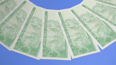 Parlak Döngü Tasarımı Küba 'nın 500 Pesos Curency