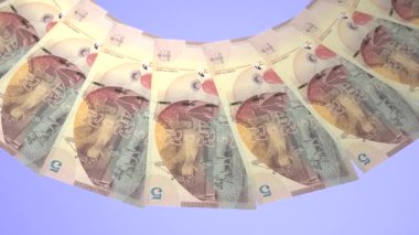 Dreamlike Looping Design 5 Lari Curency of Georgia