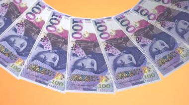 Rüya Gibi Döngü Tasarımı Gürcistan 'ın 100 Lari Curency