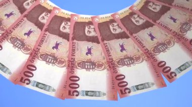 Macaristan 'ın Rafine Döngü Tasarımı 500 Forint Curency