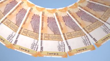 Düzenli Döngü Tasarımı Hindistan 'ın 200 Rupi Curency