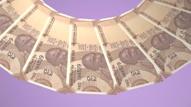 Düzenli Döngü Tasarımı Hindistan 'ın 10 Rupi Curency