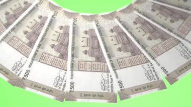 Düzenli Döngü Tasarımı Hindistan 'ın 500 Rupi Curency