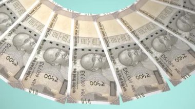 Düzenli Döngü Tasarımı Hindistan 'ın 500 Rupi Curency