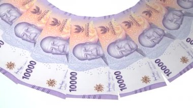 Parlak Döngü Tasarımı Endonezya 'nın 10000 Rupiah Curency