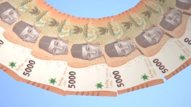 Parlak Döngü Tasarımı Endonezya 'nın 5000 Rupiah Curency' si