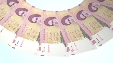 Gösterişli Döngü Tasarımı 2000 İran Rial Curency