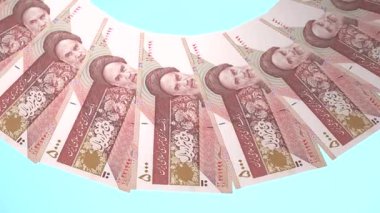 Gösterişli Döngü Tasarımı İran 'ın 5000 Rial Curency