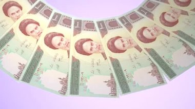 Gösterişli Döngü Tasarımı İran 'ın 1000 Rial Curency