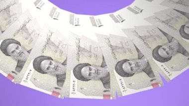 Gösterişli Döngü Tasarımı İran 'ın 10000 Rial Curency