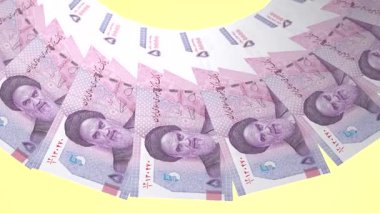Gösterişli Döngü Tasarımı İran 'ın 50.000 Rial Curency