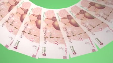 Gösterişli Döngü Tasarımı İran 'ın 500.000 Rial Curency