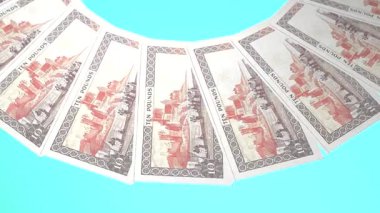 Heykel Döngü Tasarımı: Man Adası 10 Pound Curency