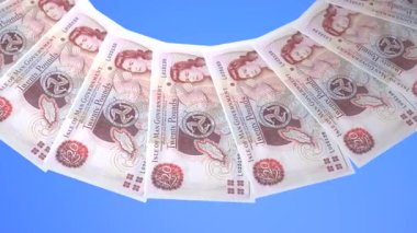 Heykel Döngü Tasarımı Man Adası 'nın 20 Pound Curency