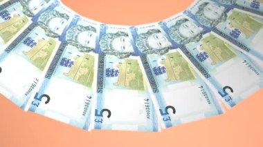 Büyüleyici Döngü Tasarımı Jersey 'nin 5 Pound Curency