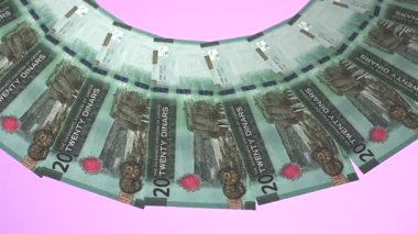 Ürdün 'ün Çürük Döngü Tasarımı 20 Dinar Curency