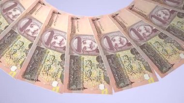 Ürdün 'ün Bozuk Döngü Tasarımı 50 Dinar Curency