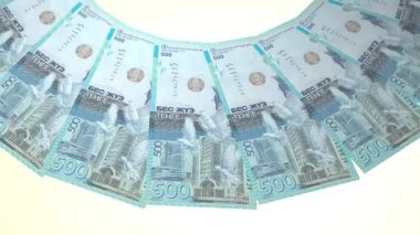Dekoratif Döngü Tasarımı Kazakistan 'ın 500 Tenge İyileştirmesi