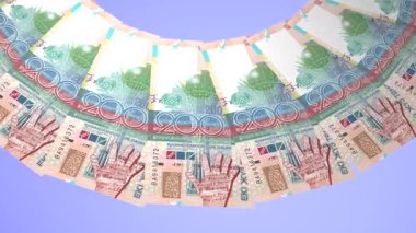 Dekoratif Döngü Tasarımı Kazakistan 'ın 200 Tenge İyileştirmesi