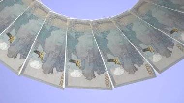 Dekoratif Döngü Tasarımı Kazakistan 'ın 20000 Tenge İyileştirmesi