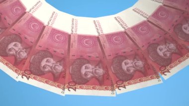 Büyüleyici Döngü Tasarımı Kırgızistan 'ın 20 Som İyileştirmesi