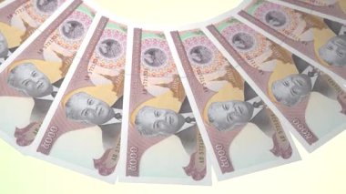 Büyüleyici Döngü Tasarımı Laos 5000 Kip Curency