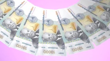 Laos 'un Büyüleme Döngüsü Tasarımı 10000 Kip Curency