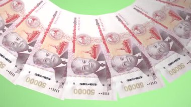 Laos 'un Büyüleme Döngüsü Tasarımı 50000 Kip Curency