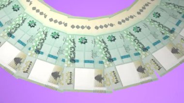 Lübnan 'ın İstisnai Döngü Tasarımı 100000 Pound Curency