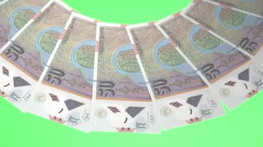 Makedonya 'nın Yanan Döngü Tasarımı 50 Dinar Curency