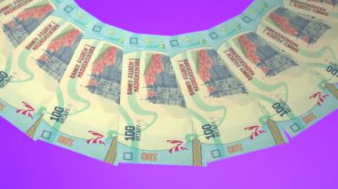 Madagaskar 'ın canlandırıcı Döngü Tasarımı 100 Ariary Curency
